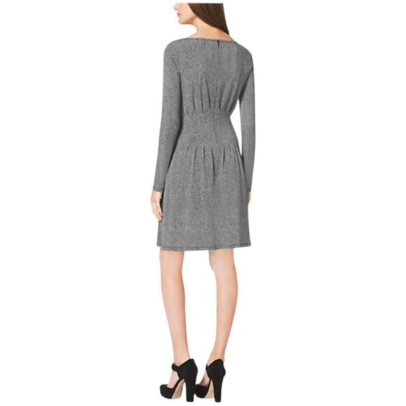 MICHAEL Michael Kors Herringbone-Print Matte-Jersey Dress, Women's Size L - Picture 2 of 12
